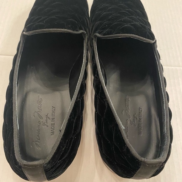 Massimo Matteo Men's Black Quilted Velvet Loafers 8.5 New - Picture 16 of 16